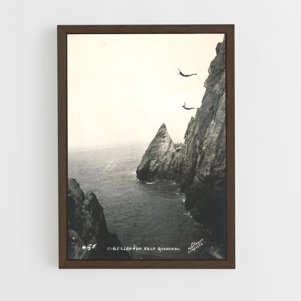Poster Plongée dans l'Inconnu – affiche Plongeon de falaise (vue 5)